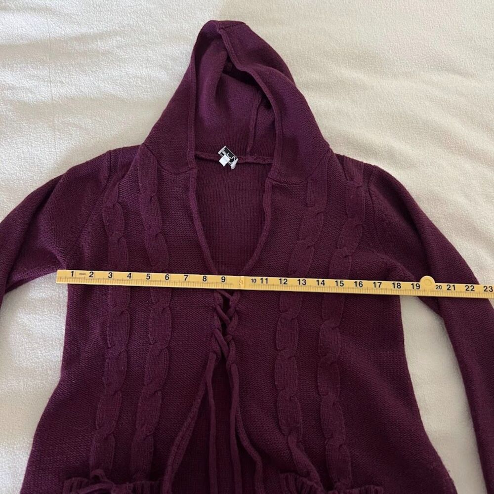 Women's Carducci Cable Knit Hoodie Cardigan, Size S - Picture 8 of 8